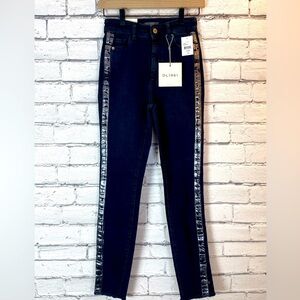DL1961 Farrow Ankle High Rise Instasculpt Skinny Jeans Dark Wash Size 24 NWT Y2K